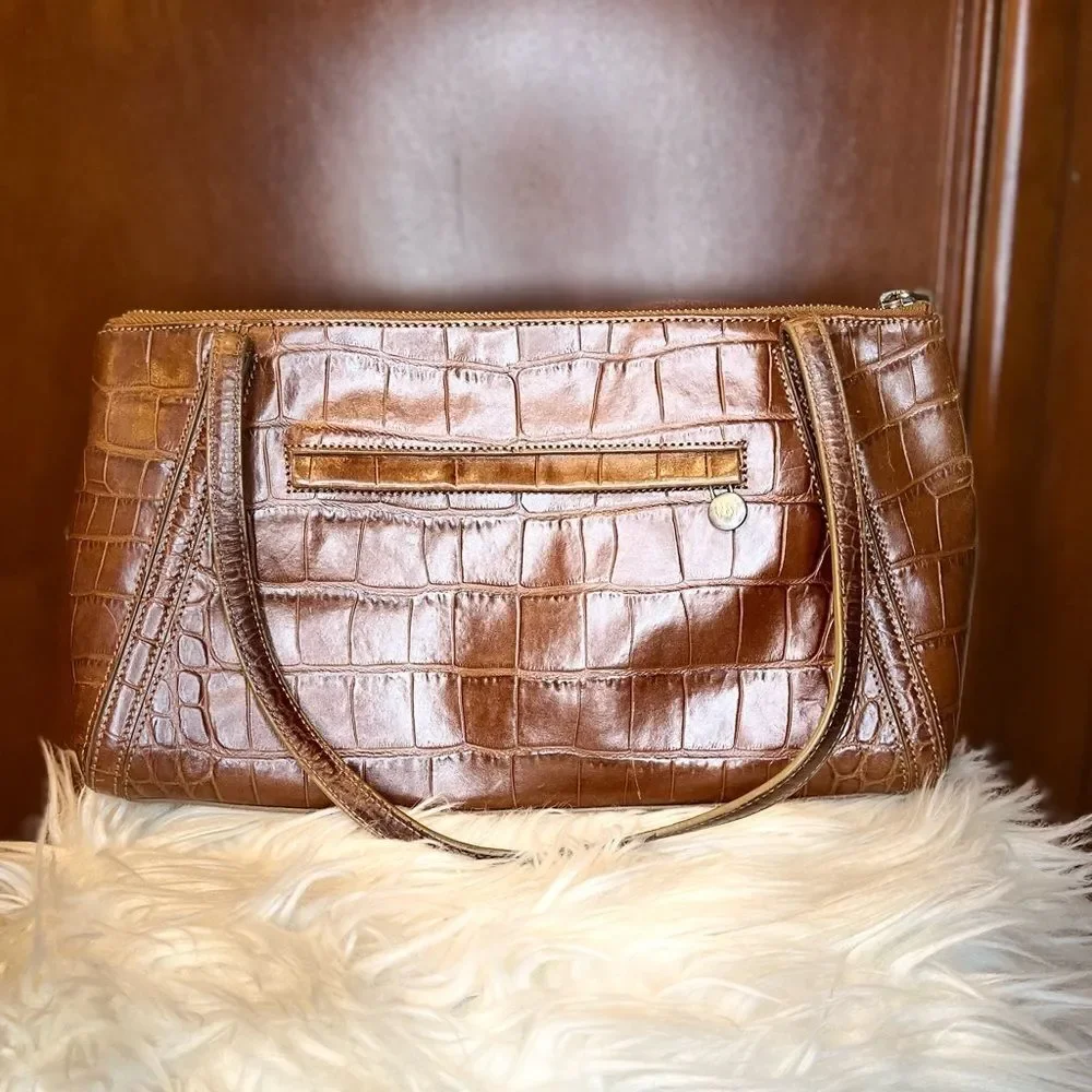 Monsac Leather Snakeskin Bag Shoulder Purse​​​ - Picture 2 of 15